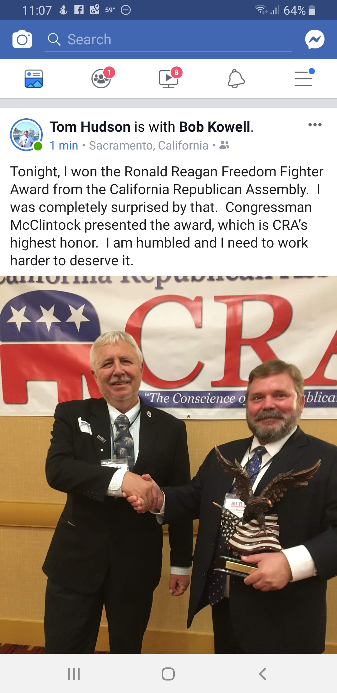 CRA to Honor Jorge Riley with Freedom Fighter Award – Really Right